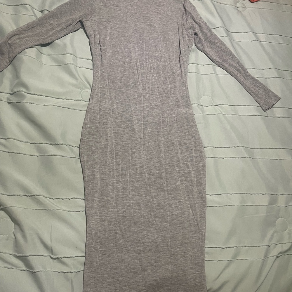 Elegant Gray Women's Dress